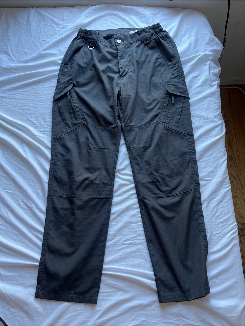 Men’s Tactical Cargo Workwear Pants 32x32 Dark Gray Ripstop Utility